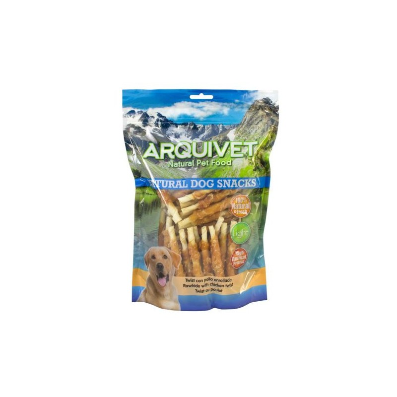 Snak TWIST Con POLLO Enrollado/13cm./3 Kg.