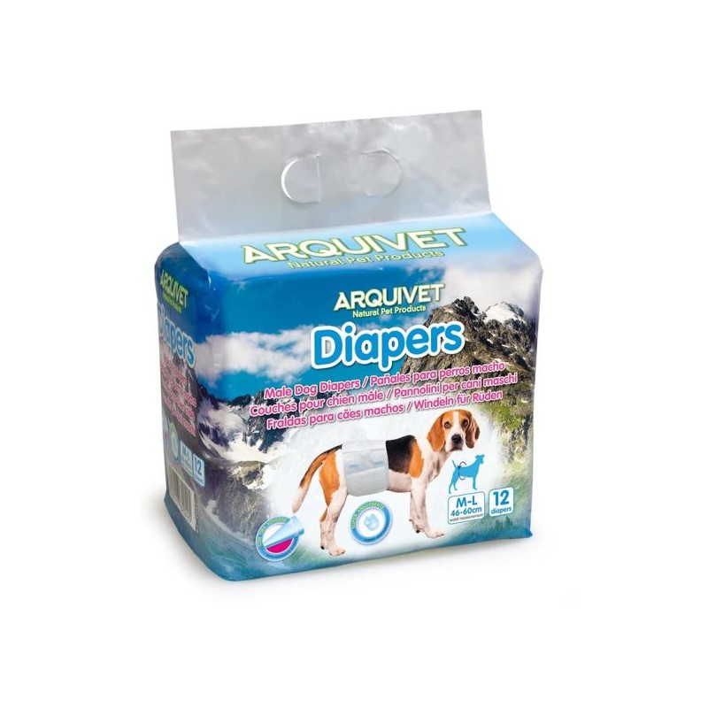 Pañal para MACHO T/ M.L (46-60 cms.)12 uds./caja