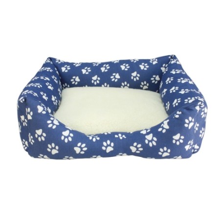 CAMA CUADRADA ESTRELLAS NEGRAS 60x50x18cm.