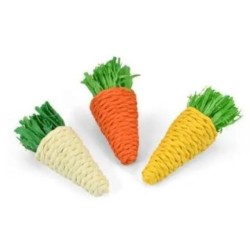 JUGUETE ROEDORES CARROT PACK 3 ZANAHORIAS
