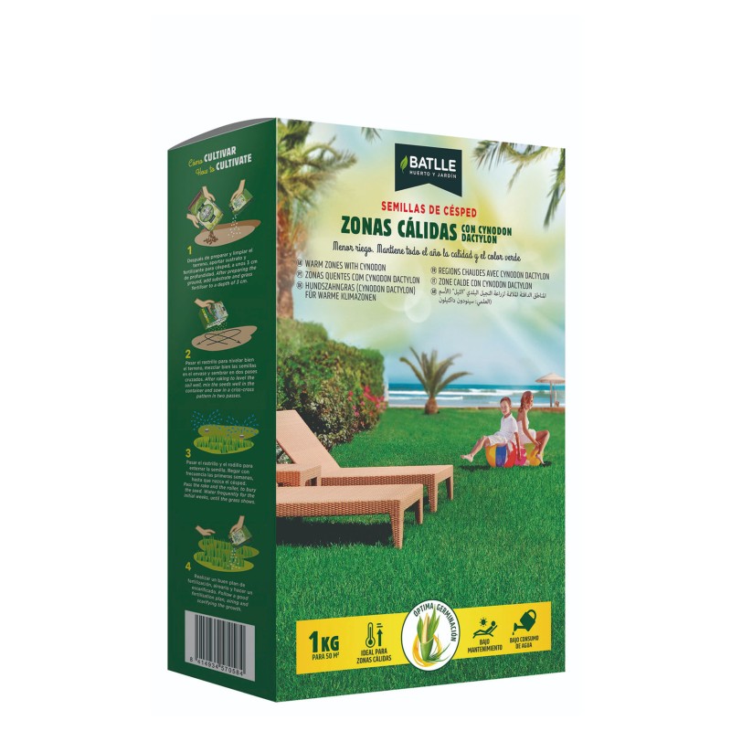 CESPED Zonas Cálidas con Cynodon Dactylon 1 kg