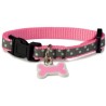 COLLAR PERRO REFLECTANTE AZUL 1,6x25/35cm.