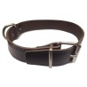 COLLAR CUERO CROMO FLOR 60x3.5cm