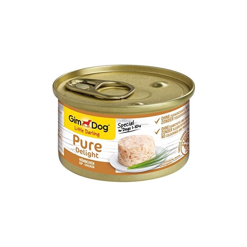LATA GIMDOG Pure Delight Pollo, 85gr.